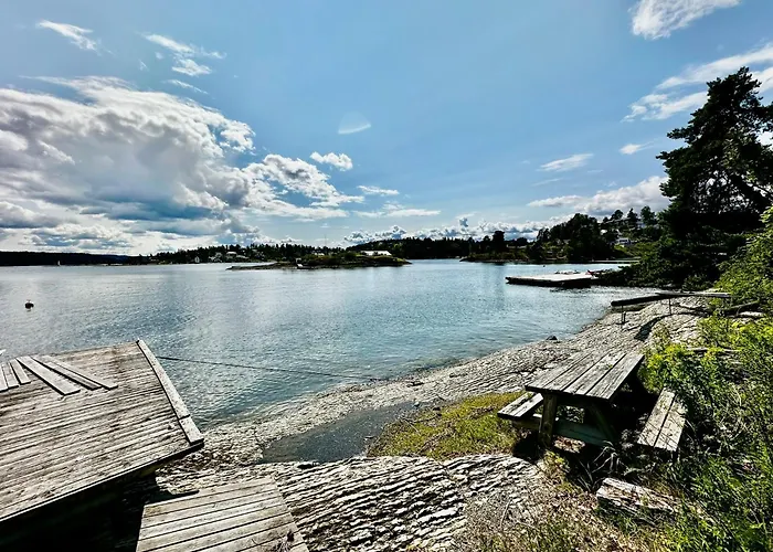 Waterfront House With Sun Day Asker