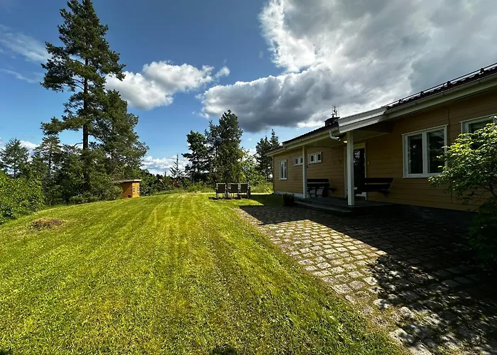 Waterfront House With Sun Day Asker