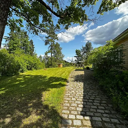 Waterfront House With Sun Day
